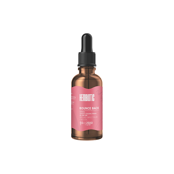 Hembiotic 2500mg Broad-Spectrum Bulk CBD Oil - 50ml
