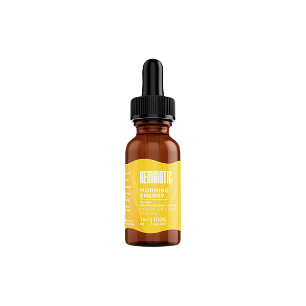 Hembiotic 1000mg Broad-Spectrum CBD Oil - 15ml