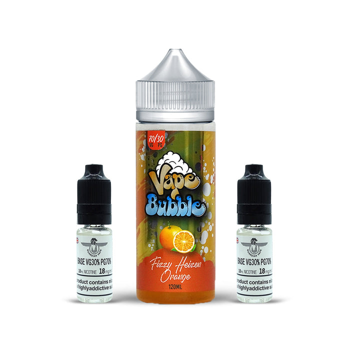FIZZY HEIZEN ORANGE SHORT FILL BY VAPE BUBBLE 120ML