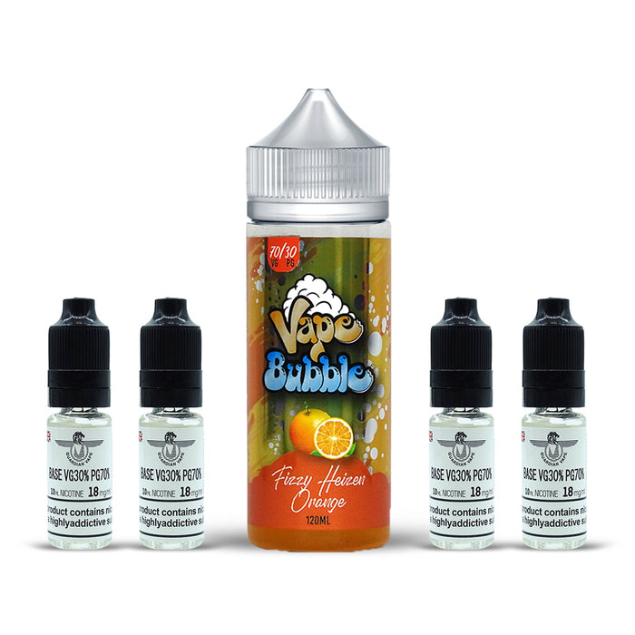 FIZZY HEIZEN ORANGE SHORT FILL BY VAPE BUBBLE 120ML