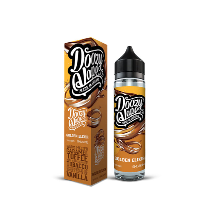 GOLDEN ELIXIR E-LIQUID BY DOOZY VAPE 50ML