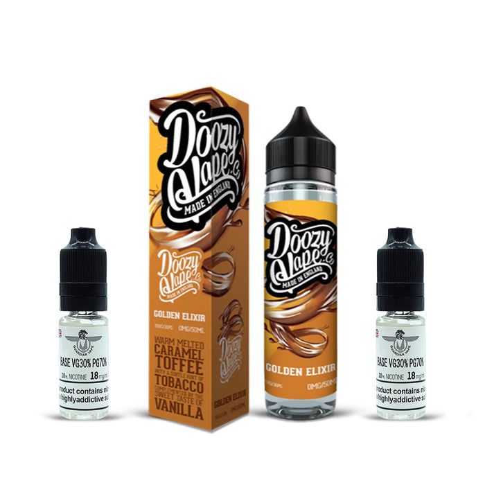 GOLDEN ELIXIR E-LIQUID BY DOOZY VAPE 50ML