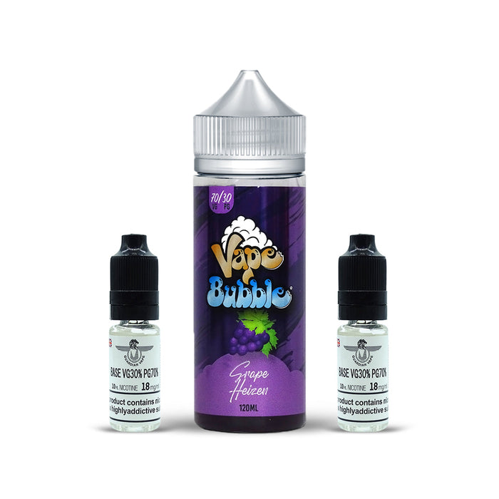GRAPE HEIZEN SHORT FILL BY VAPE BUBBLE 120ML