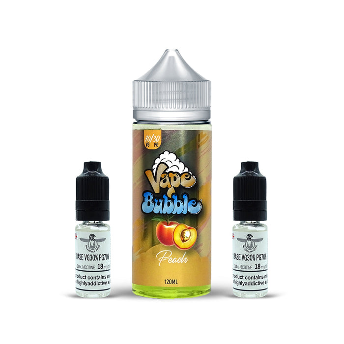 PEACH SHORT FILL BY VAPE BUBBLE 120ML