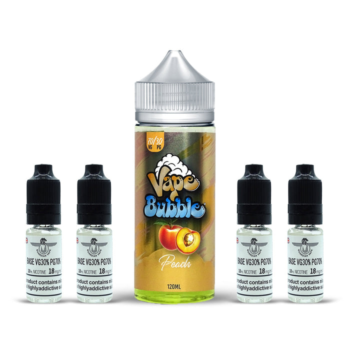 PEACH SHORT FILL BY VAPE BUBBLE 120ML