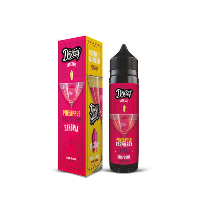 PINEAPPLE RASPBERRY COCKTAIL E-LIQUID BY DOOZY VAPE 50ML