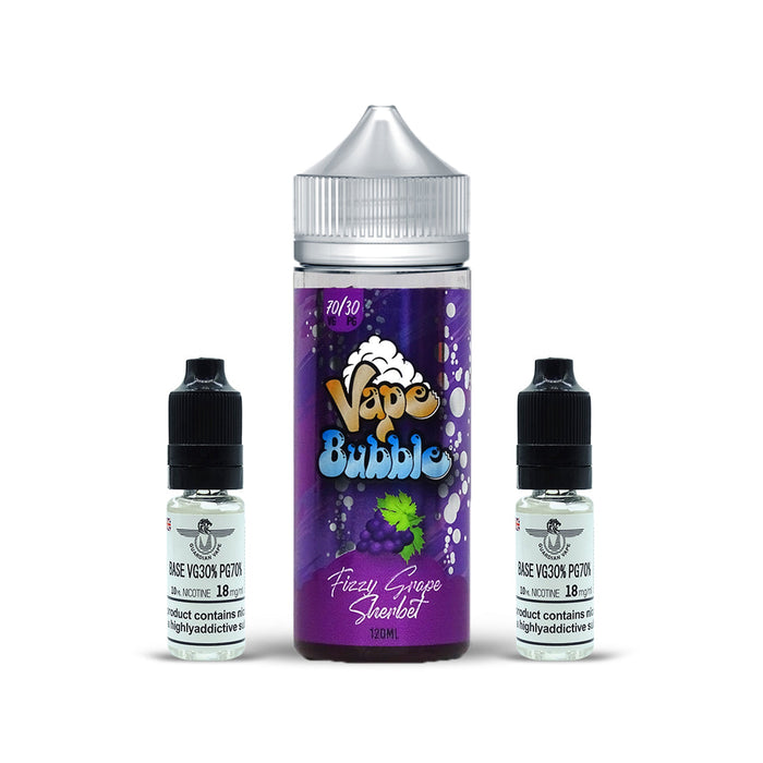 FIZZY GRAPE SHERBET SHORT FILL BY VAPE BUBBLE 120ML