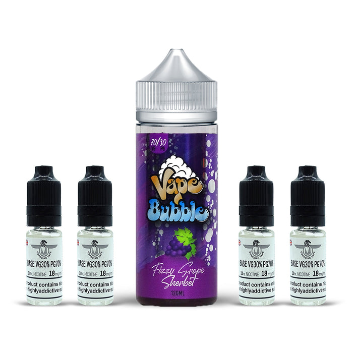 FIZZY GRAPE SHERBET SHORT FILL BY VAPE BUBBLE 120ML