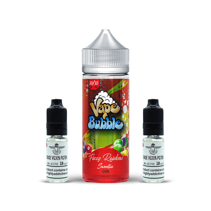FIZZY RAINBOW SWEETIE SHORT FILL BY VAPE BUBBLE 120ML