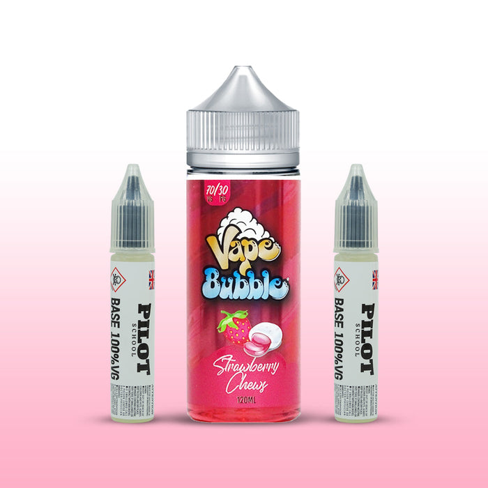 STRAWBERRY CHEWY SHORT FILL BY VAPE BUBBLE 120ML
