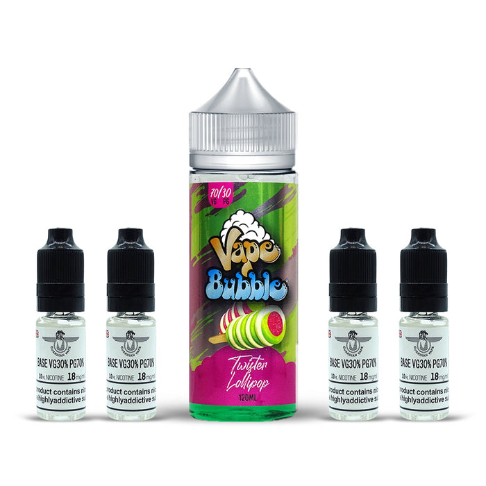 TWISTER LOLLIPOP SHORT FILL BY VAPE BUBBLE 120ML