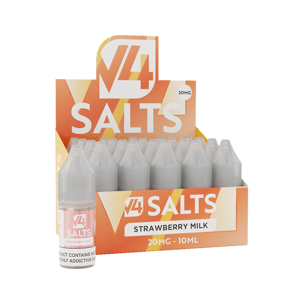 20mg V4 Salts 10ml Nic Salts (50VG/50PG) - Pack of 20