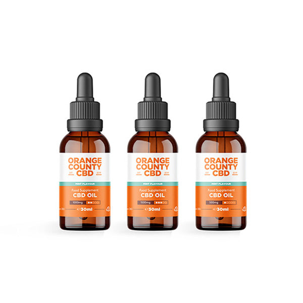 Orange County CBD 500mg Flavoured Tincture Oil 30ml