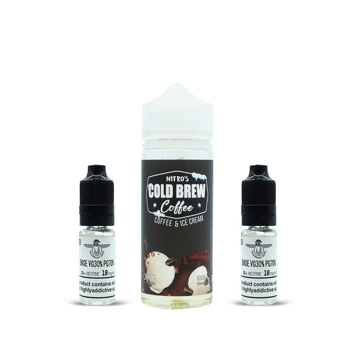 COFFEE AND ICE CREAM E-LIQUID BY NITRO'S COLD BREW