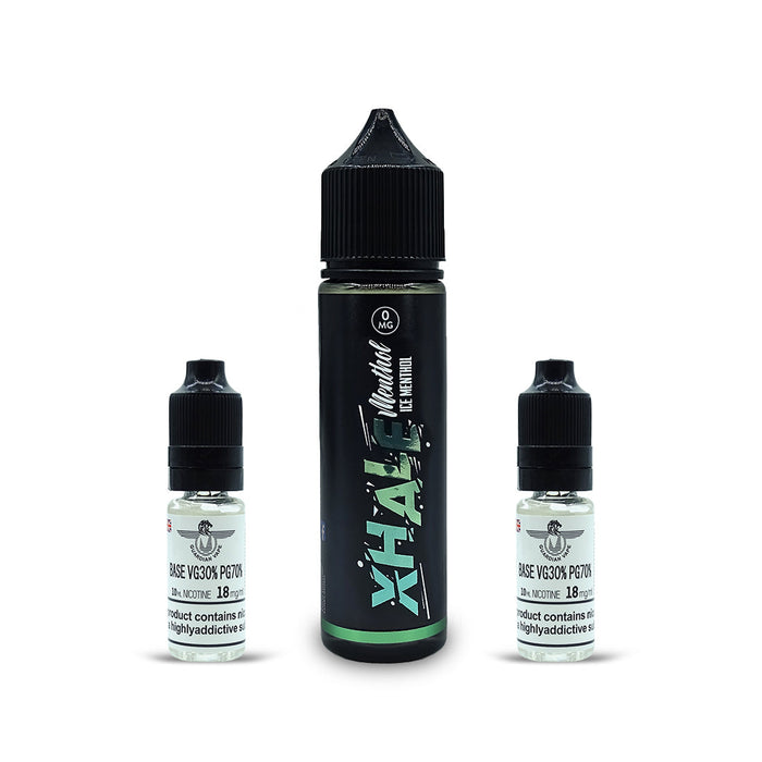 XHALE ELIQUID MENTHOL RANGE 60ML - E-liquid