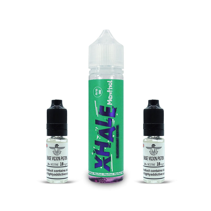 XHALE ELIQUID 50/50 MENTHOL RANGE 60ML - E-liquid