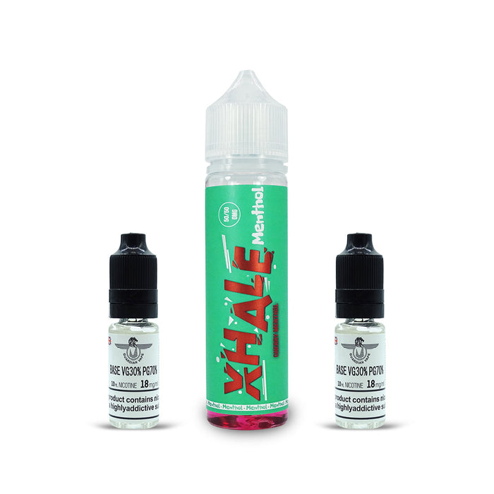 XHALE ELIQUID 50/50 MENTHOL RANGE 60ML - E-liquid