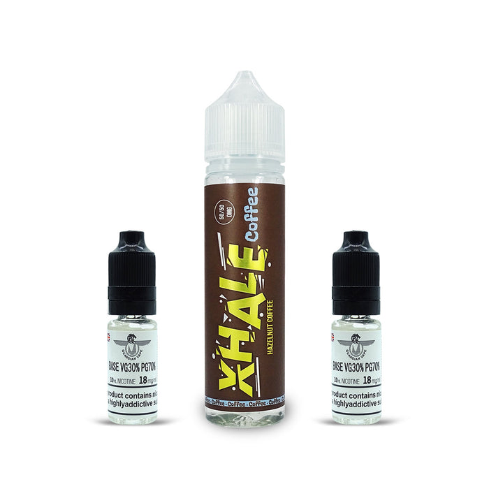 XHALE ELIQUID 50/50 COFFEE RANGE 60ML