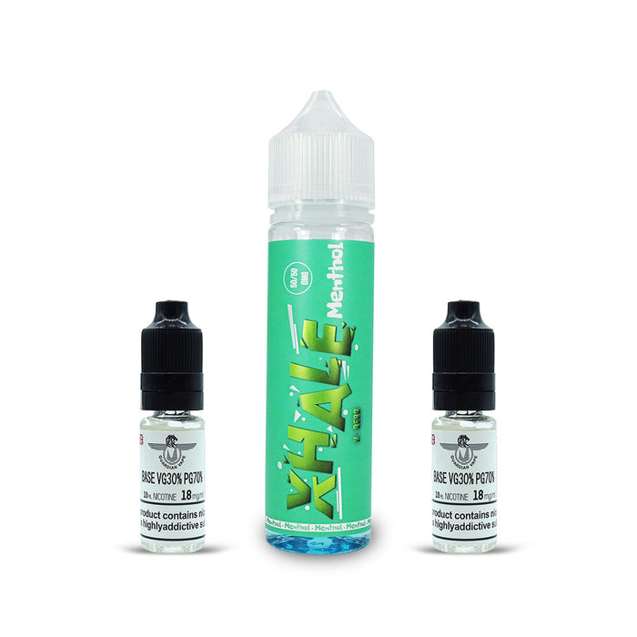 XHALE ELIQUID 50/50 MENTHOL RANGE 60ML - E-liquid