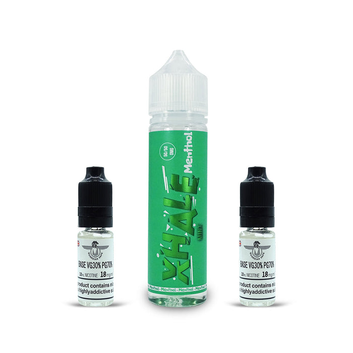 XHALE ELIQUID 50/50 MENTHOL RANGE 60ML - E-liquid