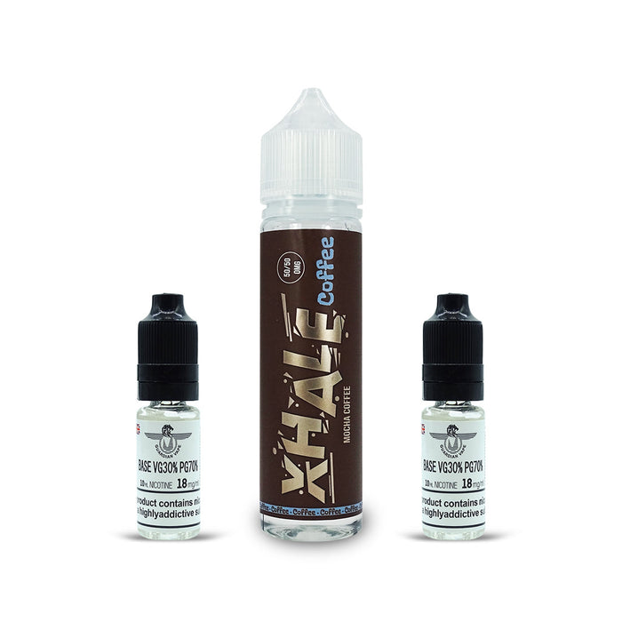 XHALE ELIQUID 50/50 COFFEE RANGE 60ML