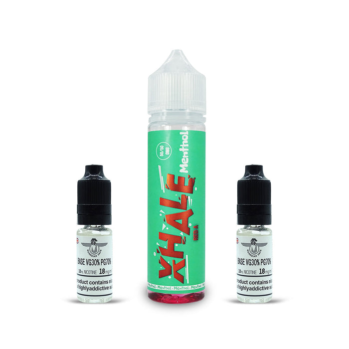 XHALE ELIQUID 50/50 MENTHOL RANGE 60ML - E-liquid