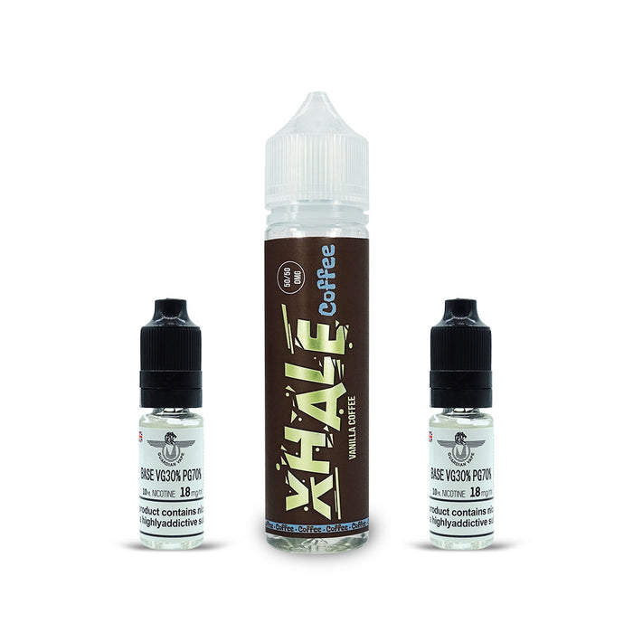 XHALE ELIQUID 50/50 COFFEE RANGE 60ML