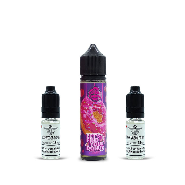 Cotton Candy – LETS FIND YOUR DONUT – range Short Fill E-Liquid – 50ml